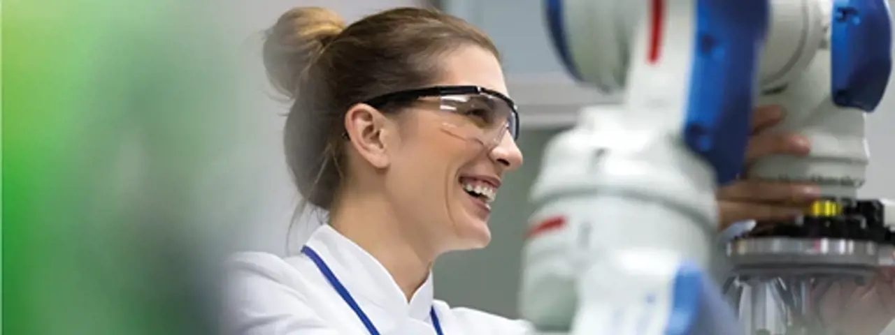 Female scientist working in laboratory